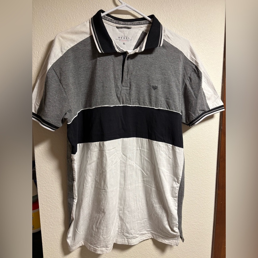 Grey, black, white xl Polo Shirt